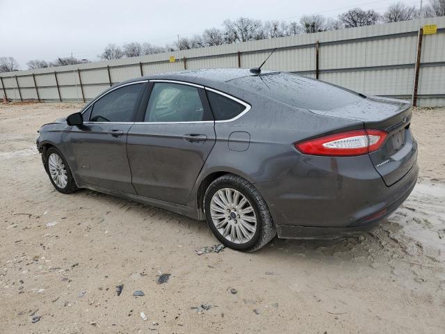 3FA6P0LU8GR234973 - 2016 FORD FUSION SE HYBRID GRAY photo 2