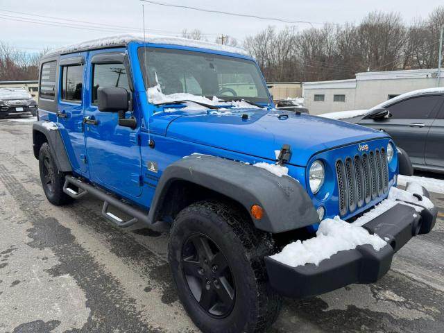 1C4BJWDG2FL520398 - 2015 JEEP WRANGLER U SPORT BLUE photo 4