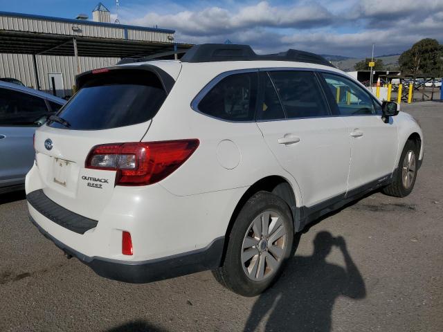 4S4BSACC9F3241279 - 2015 SUBARU OUTBACK 2.5I PREMIUM WHITE photo 3