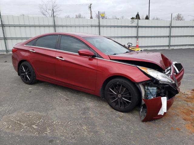 5NPEC4AC6DH765882 - 2013 HYUNDAI SONATA SE RED photo 4