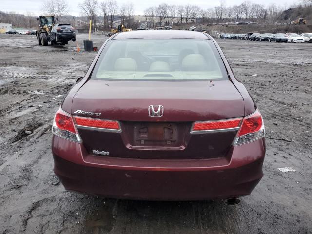 1HGCP2F37BA146142 - 2011 HONDA ACCORD LX MAROON photo 6