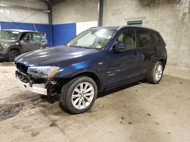 5UXWX9C54G0D88430 - 2016 BMW X3 XDRIVE28I BLUE photo 1