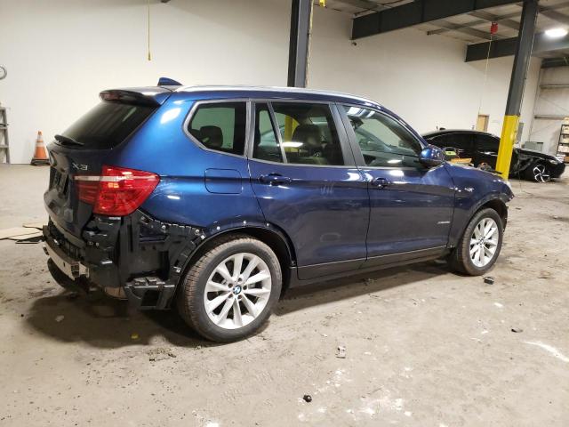 5UXWX9C54G0D88430 - 2016 BMW X3 XDRIVE28I BLUE photo 3