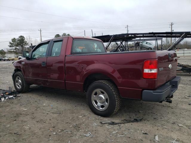 1FTRX12W26FB77519 - 2006 FORD F150 BURGUNDY photo 2