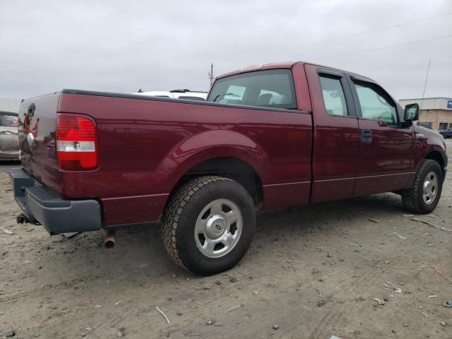 1FTRX12W26FB77519 - 2006 FORD F150 BURGUNDY photo 3