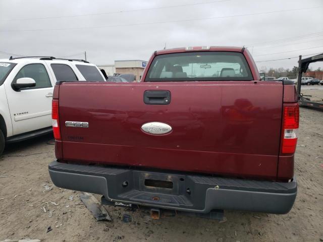 1FTRX12W26FB77519 - 2006 FORD F150 BURGUNDY photo 6