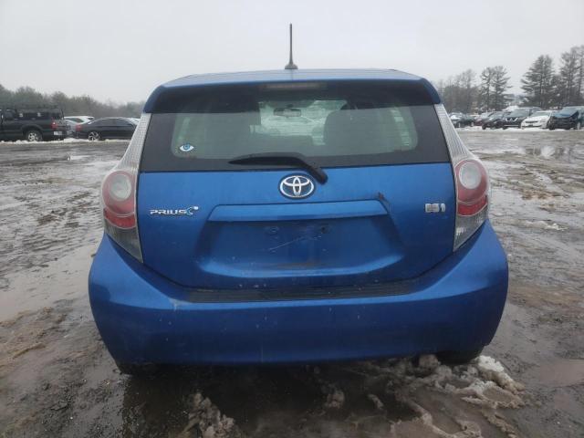 JTDKDTB30C1002867 - 2012 TOYOTA PRIUS C BLUE photo 6