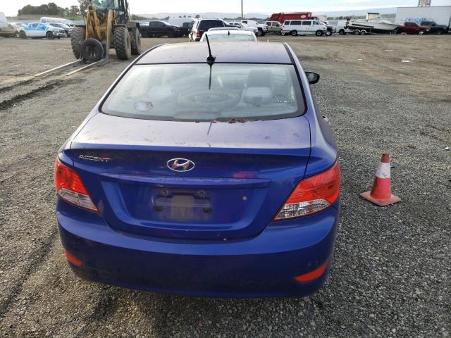 KMHCT4AE8DU414028 - 2013 HYUNDAI ACCENT GLS BLUE photo 6