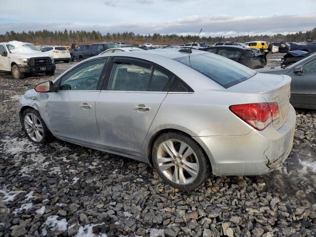 1G1PG5SB6F7279615 - 2015 CHEVROLET CRUZE LTZ SILVER photo 2