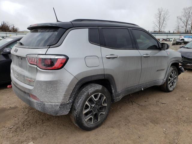 3C4NJDDBXLT189463 - 2020 JEEP COMPASS TRAILHAWK SILVER photo 3