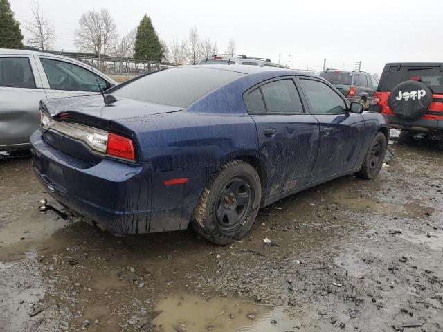 2C3CDXAT2EH173206 - 2014 DODGE CHARGER POLICE BLUE photo 3