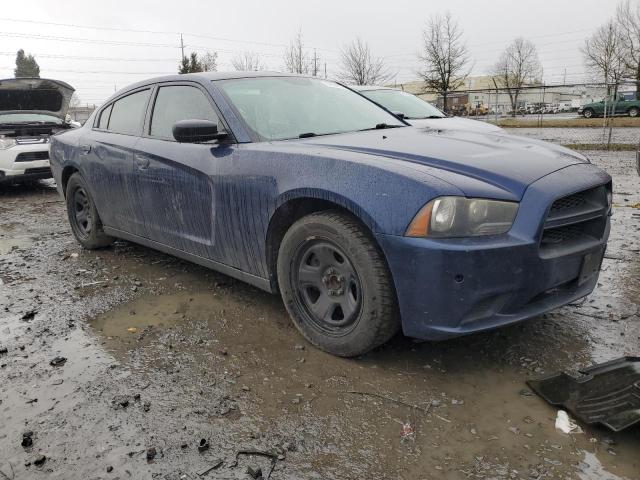 2C3CDXAT2EH173206 - 2014 DODGE CHARGER POLICE BLUE photo 4