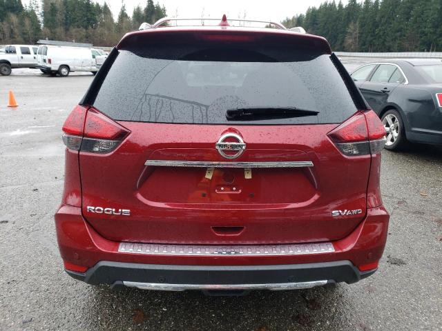 5N1AT2MVXKC704197 - 2019 NISSAN ROGUE S RED photo 6