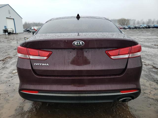 5XXGT4L36JG260793 - 2018 KIA OPTIMA LX BURGUNDY photo 6