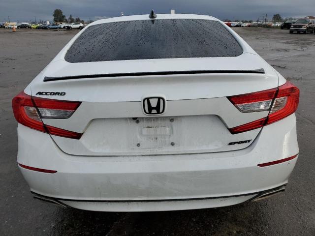 1HGCV1F32MA096009 - 2021 HONDA ACCORD SPORT WHITE photo 6