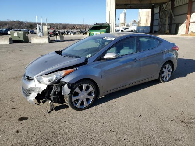 KMHDH4AE3CU347598 - 2012 HYUNDAI ELANTRA GLS GRAY photo 1