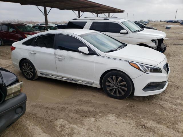 5NPE34AF4FH123691 - 2015 HYUNDAI SONATA SPORT WHITE photo 4