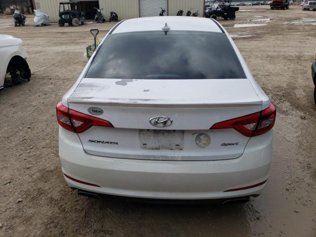 5NPE34AF4FH123691 - 2015 HYUNDAI SONATA SPORT WHITE photo 6