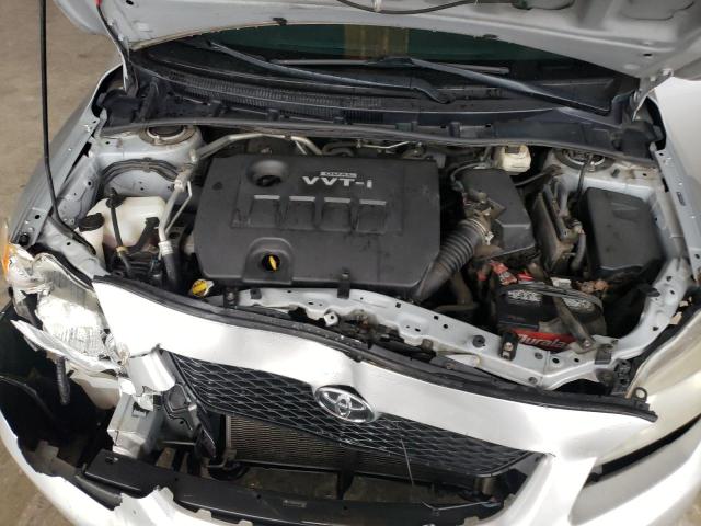 2T1BU40E09C012250 - 2009 TOYOTA COROLLA BASE SILVER photo 11