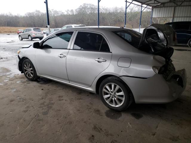 2T1BU40E09C012250 - 2009 TOYOTA COROLLA BASE SILVER photo 2