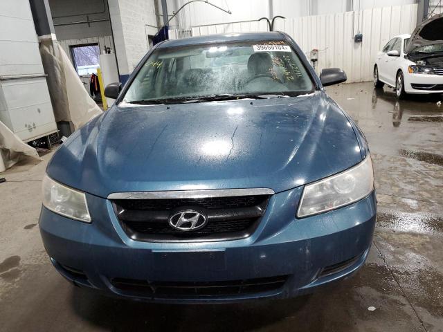 5NPET46C28H329318 - 2008 HYUNDAI SONATA GLS BLUE photo 5