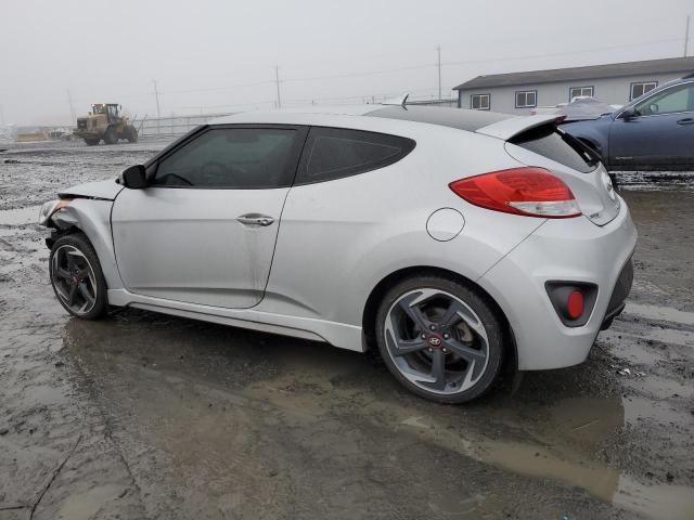 KMHTC6AE0DU173187 - 2013 HYUNDAI VELOSTER TURBO SILVER photo 2