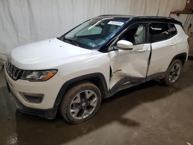 3C4NJDCB7LT244470 - 2020 JEEP COMPASS LIMITED WHITE photo 1