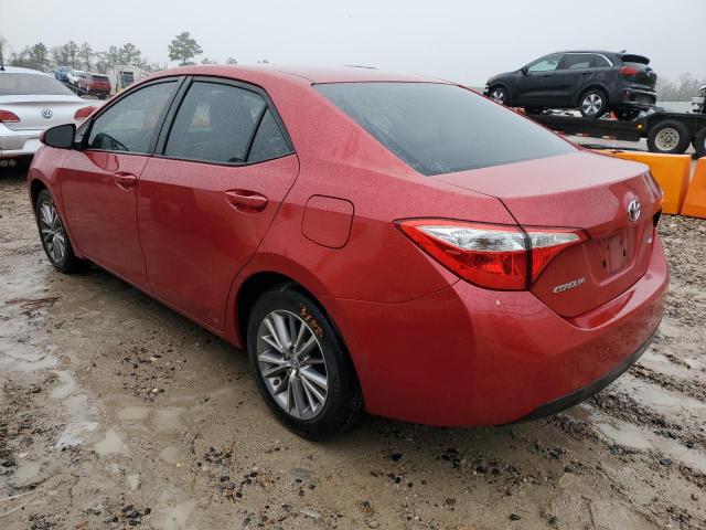 5YFBURHE7FP181176 - 2015 TOYOTA COROLLA L RED photo 2