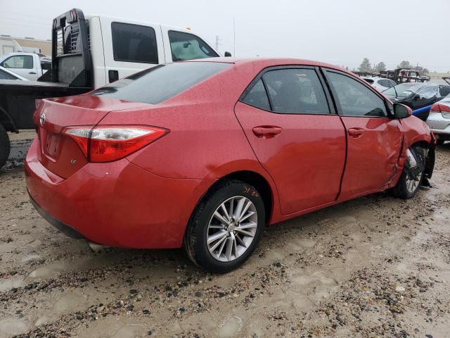 5YFBURHE7FP181176 - 2015 TOYOTA COROLLA L RED photo 3