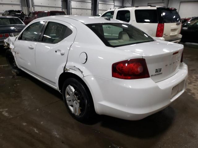 1B3BD4FB6BN578205 - 2011 DODGE AVENGER EXPRESS WHITE photo 2