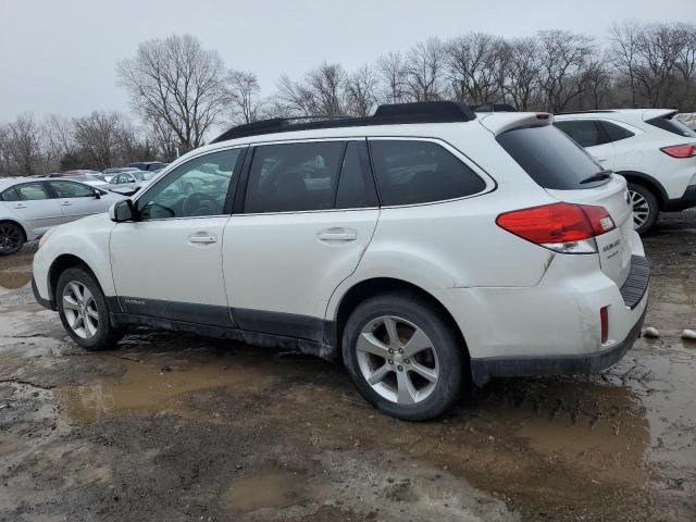 4S4BRCKC7D3234174 - 2013 SUBARU OUTBACK 2.5I LIMITED WHITE photo 2