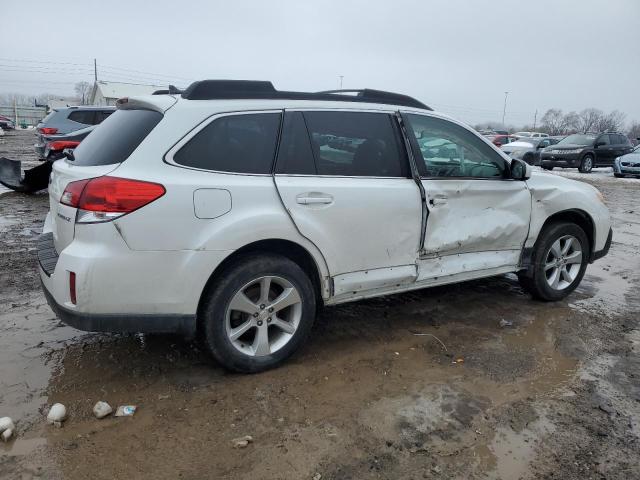 4S4BRCKC7D3234174 - 2013 SUBARU OUTBACK 2.5I LIMITED WHITE photo 3