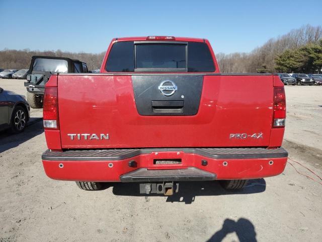 1N6AA0ECXBN325066 - 2011 NISSAN TITAN S RED photo 6