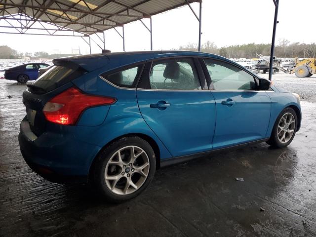 1FAHP3M2XCL298318 - 2012 FORD FOCUS SEL BLUE photo 3