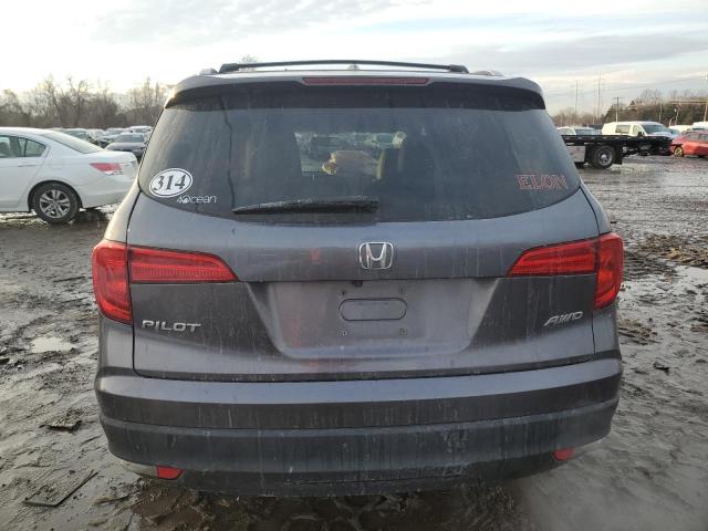 5FNYF6H5XGB090984 - 2016 HONDA PILOT EXL GRAY photo 6