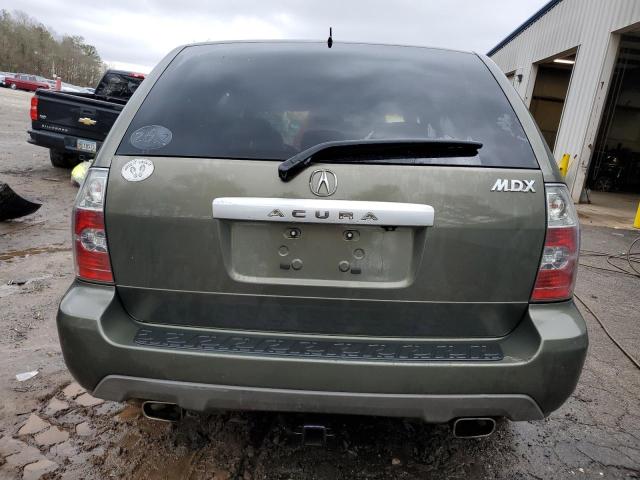 2HNYD18826H504037 - 2006 ACURA MDX TOURING GREEN photo 6