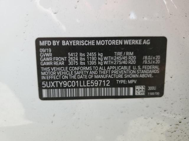 5UXTY9C01LLE59712 - 2020 BMW X3 XDRIVEM40I WHITE photo 13