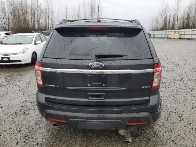 1FM5K8F80DGA17918 - 2013 FORD EXPLORER LIMITED BLACK photo 6