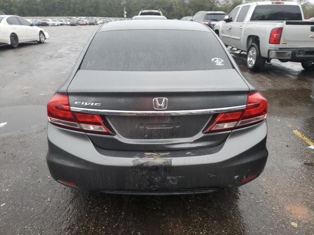 19XFB2F51DE283914 - 2013 HONDA CIVIC LX GRAY photo 6