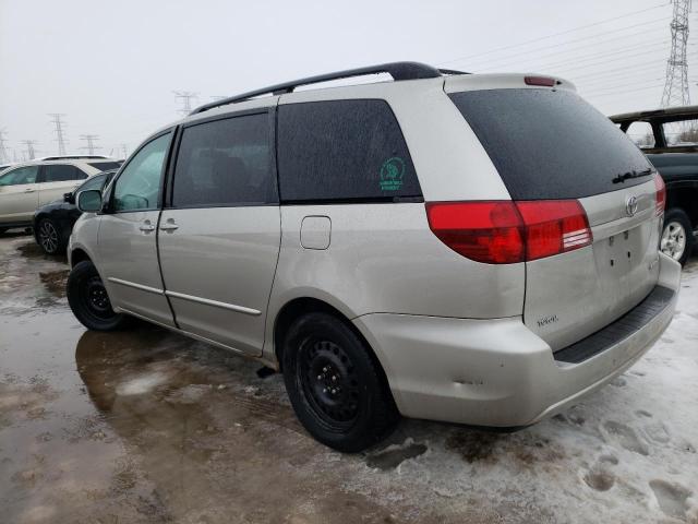 5TDZA22C65S288571 - 2005 TOYOTA SIENNA XLE SILVER photo 2