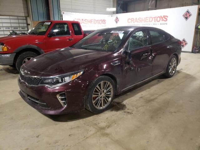 5XXGV4L2XGG072269 - 2016 KIA OPTIMA SXL BURGUNDY photo 1