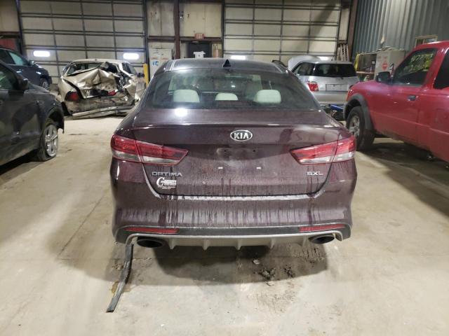 5XXGV4L2XGG072269 - 2016 KIA OPTIMA SXL BURGUNDY photo 6