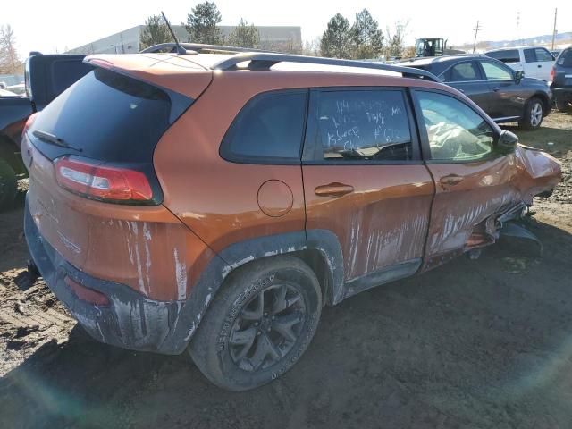 1C4PJMBSXFW710143 - 2015 JEEP CHEROKEE TRAILHAWK ORANGE photo 3