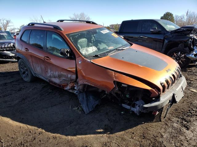 1C4PJMBSXFW710143 - 2015 JEEP CHEROKEE TRAILHAWK ORANGE photo 4