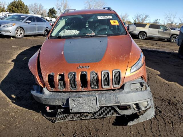 1C4PJMBSXFW710143 - 2015 JEEP CHEROKEE TRAILHAWK ORANGE photo 5