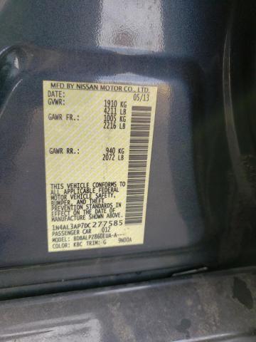 1N4AL3AP7DC277585 - 2013 NISSAN ALTIMA 2.5 GRAY photo 12