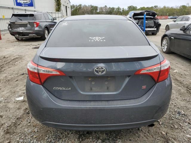 2T1BURHE0EC139298 - 2014 TOYOTA COROLLA L GRAY photo 6