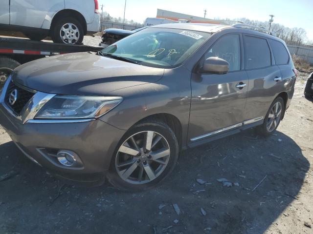 5N1AR2MN0EC706561 - 2014 NISSAN PATHFINDER S GRAY photo 1