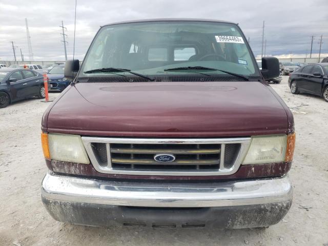 1FBNE31L36DA35221 - 2006 FORD ECONOLINE BURGUNDY photo 5