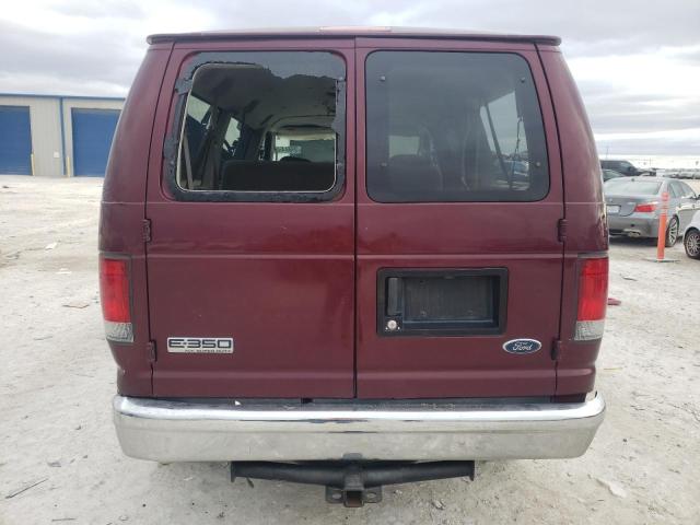 1FBNE31L36DA35221 - 2006 FORD ECONOLINE BURGUNDY photo 6